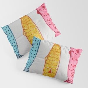 Society 6. 3 Piece Queen Duvet Cover and Pair Standard Shams.